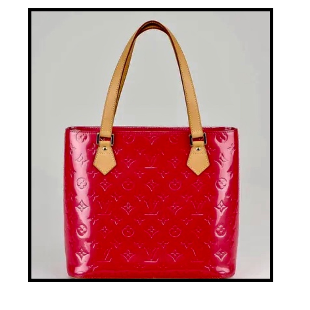 LOUIS VUITTON HOUSTON ROUGE M91092 GORGEOUS MONOGRAM VERNIS